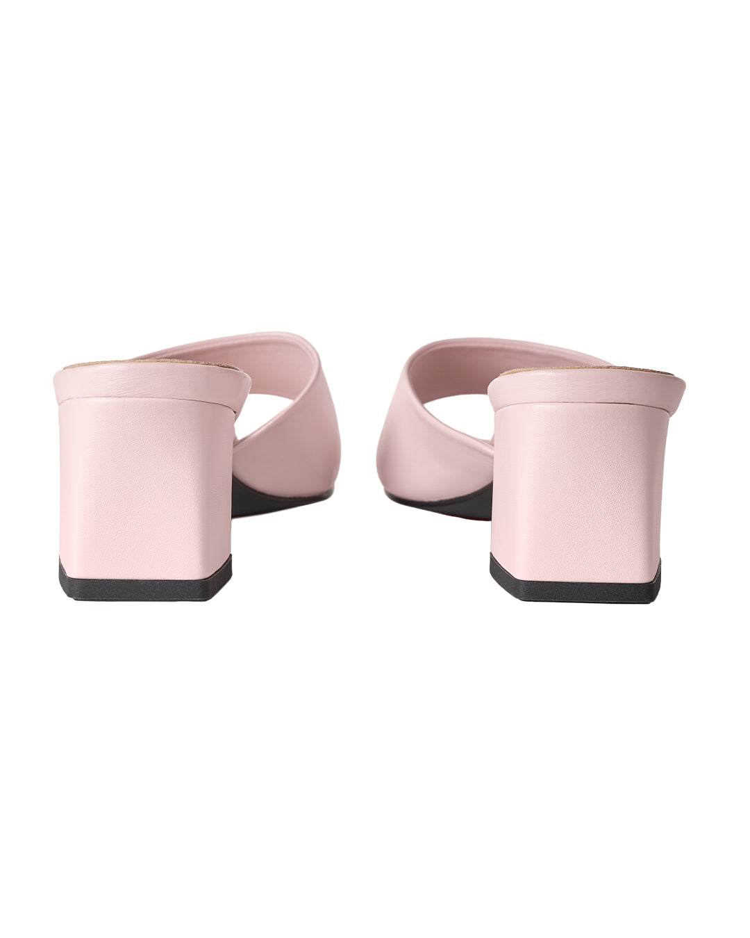 Hannah Mules in Baby Pink