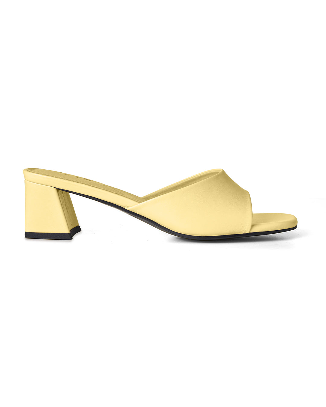 Hannah Mules in Butter Yellow