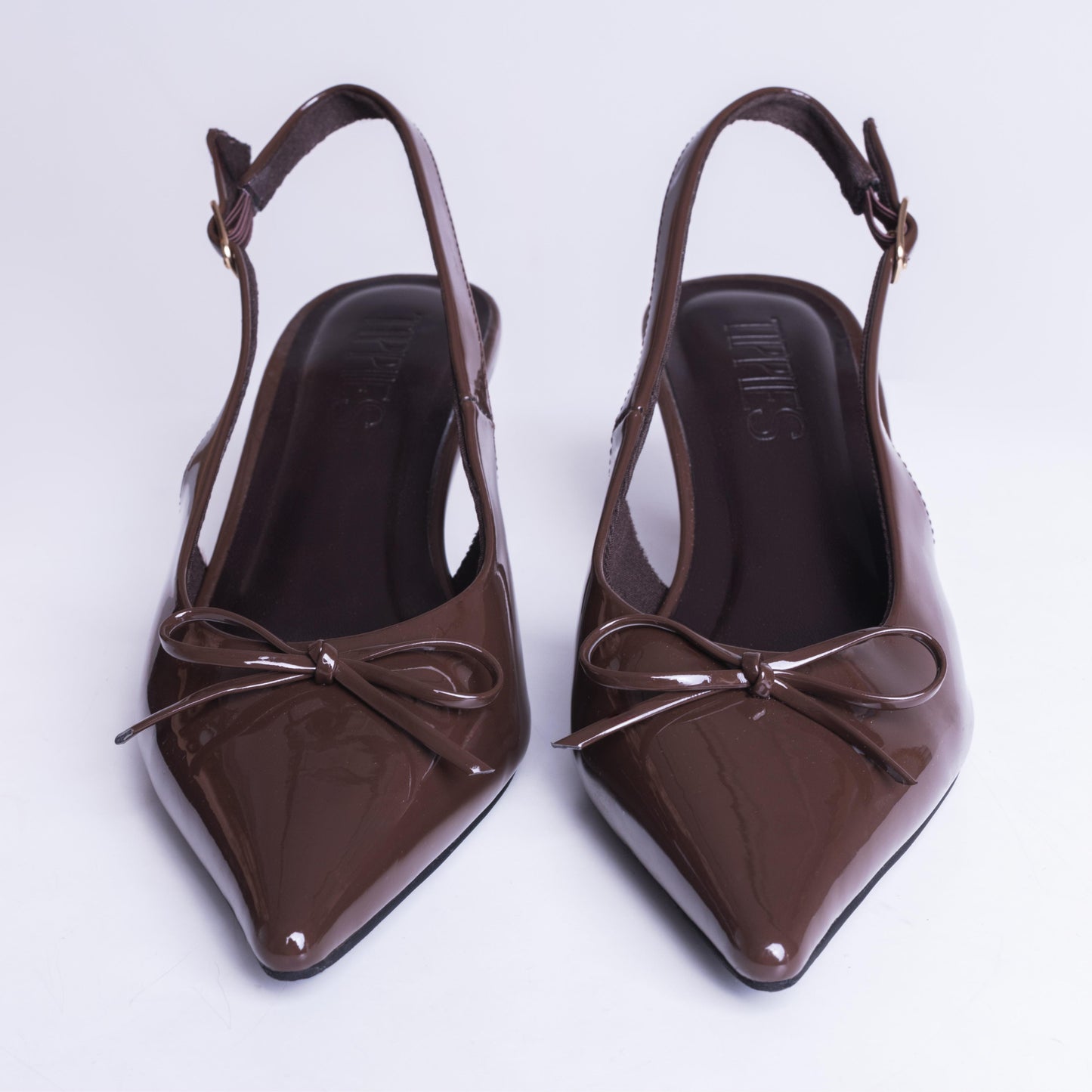 Clara Slingback Heels in Espresso Brown