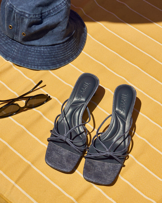 [PREORDER] Fay Strappy Heel in Denim