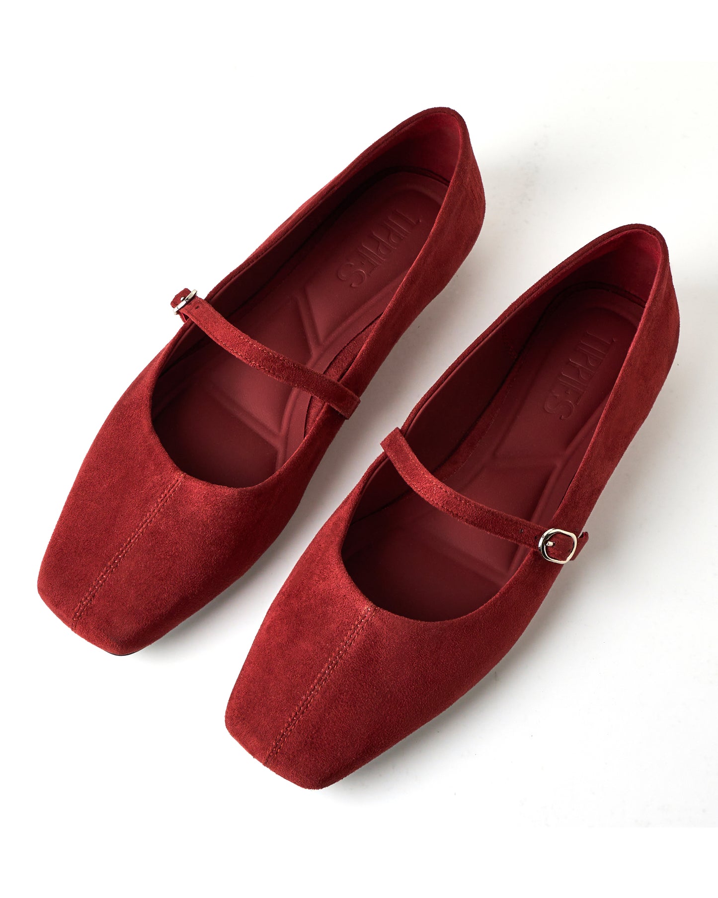 Seyj Mary Janes in Brick Red