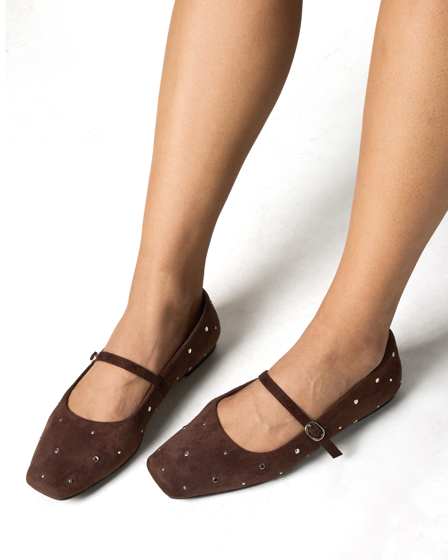 Seyj Mary Janes in Espresso Brown