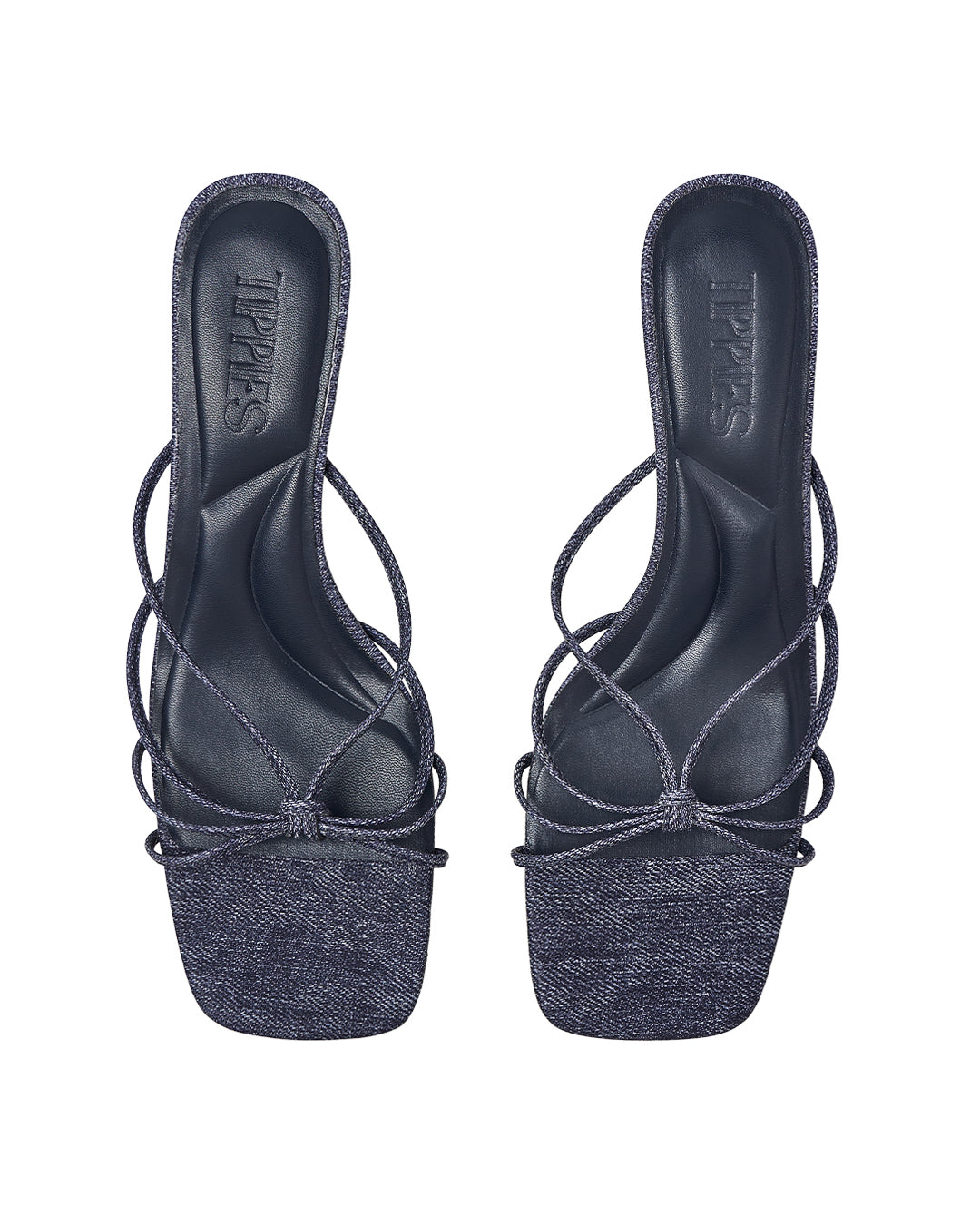 Fay Strappy Heel in Denim
