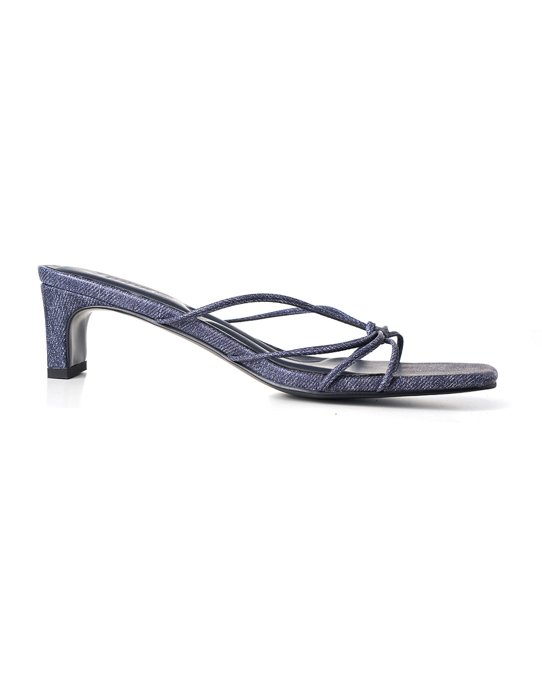 Fay Strappy Heel in Denim